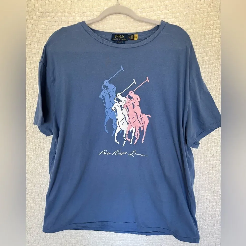 Men's Classic-Fit Big Pony Jersey T-Shirt✨